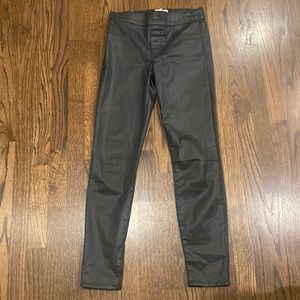Madewell black coated skinny skinny pants